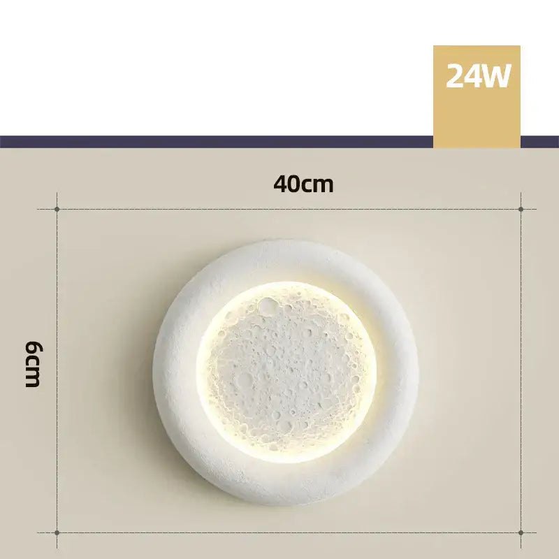 Modern cream breeze moon ceiling lamp bedroom warm light