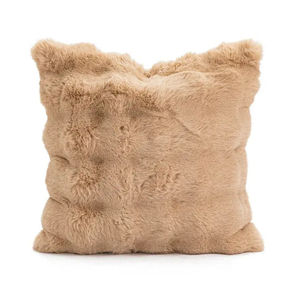 Modern cream brown coffee pillowcase living room textured cushion cover