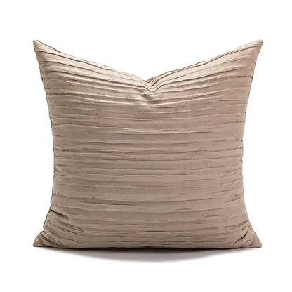Modern cream brown coffee pillowcase living room textured cushion cover