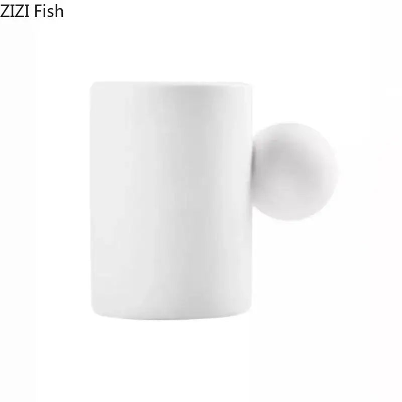 Modern cream ceramic cup and saucer set dining room cloud base
