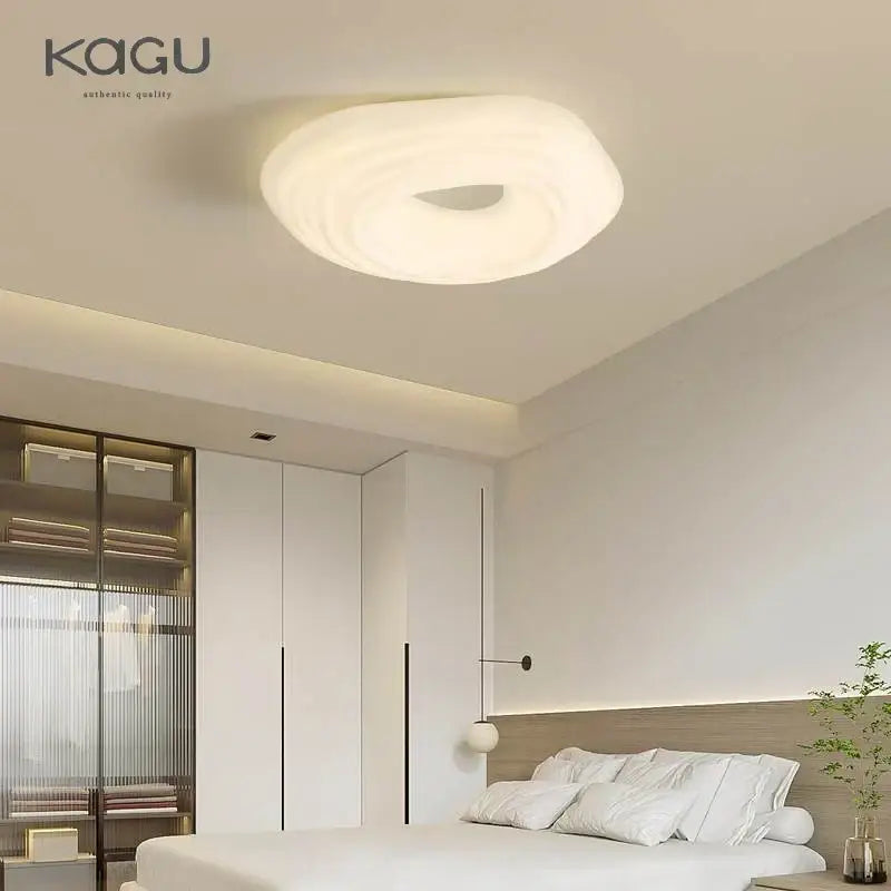 Modern cream cloud led ceiling chandelier for living room