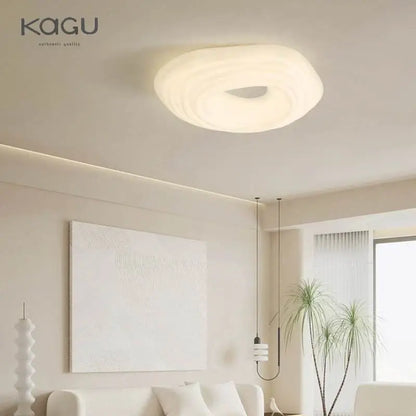Modern cream cloud led ceiling chandelier for living room