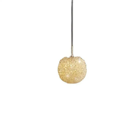 Modern cream crystal round room chandelier bedroom pendant light