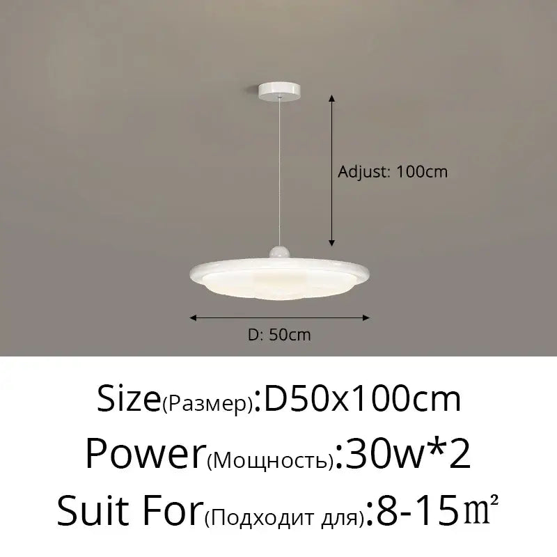 Modern cream style led ceiling lights living room geometric decor