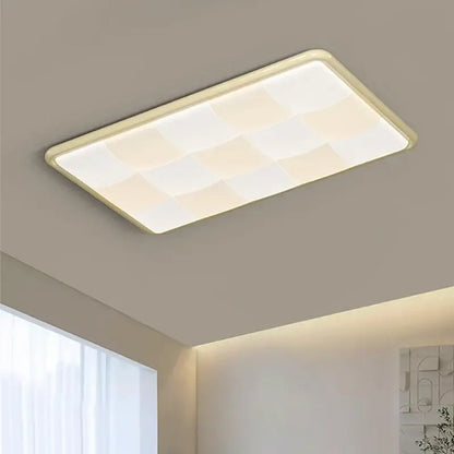 Modern cream style led ceiling lights living room geometric decor