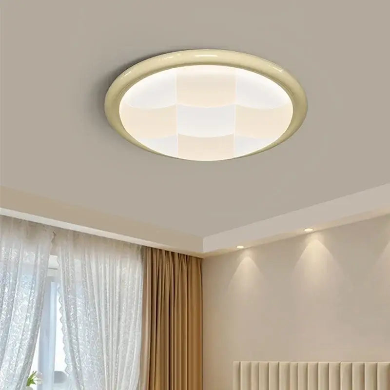 Modern cream style led ceiling lights living room geometric decor