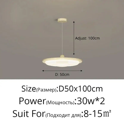 Modern cream style led ceiling lights living room geometric decor