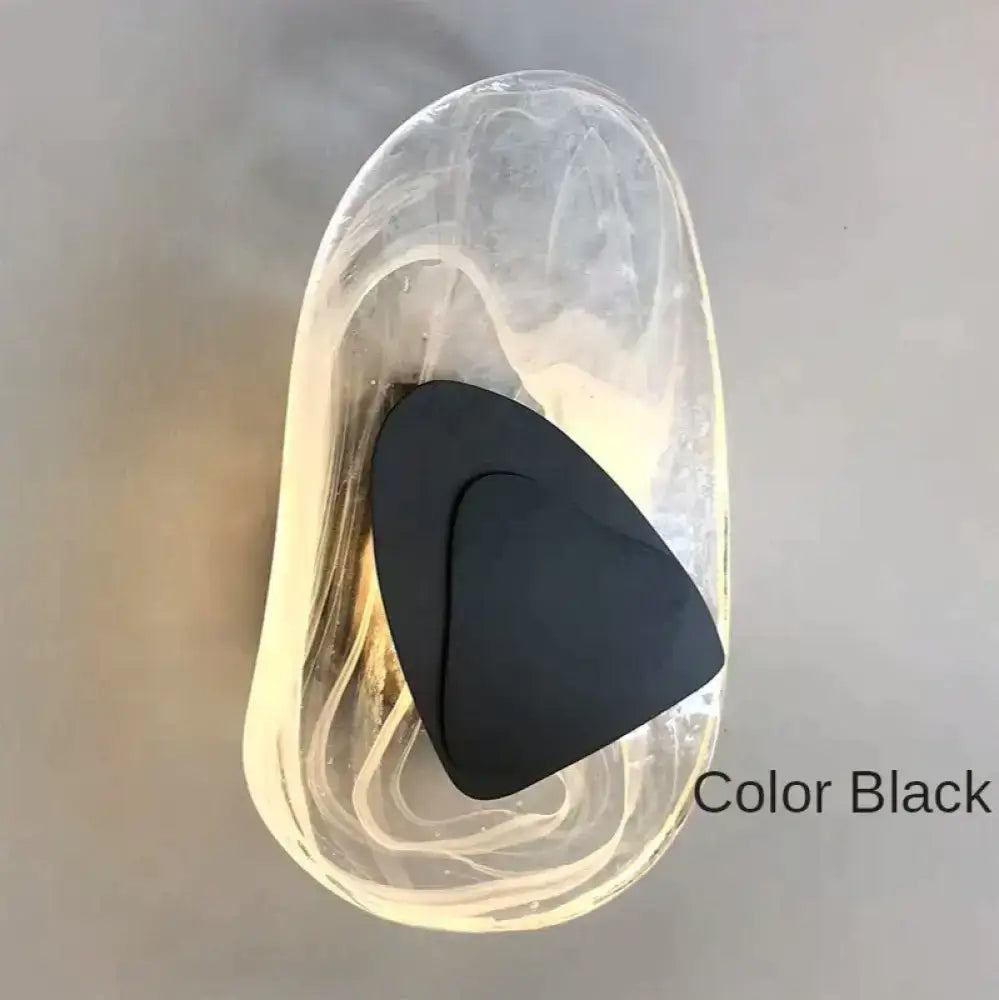 Modern creative minimalist glass wall lamp for bedroom bedside lighting