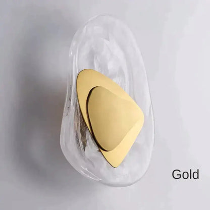 Modern creative minimalist glass wall lamp for bedroom bedside lighting