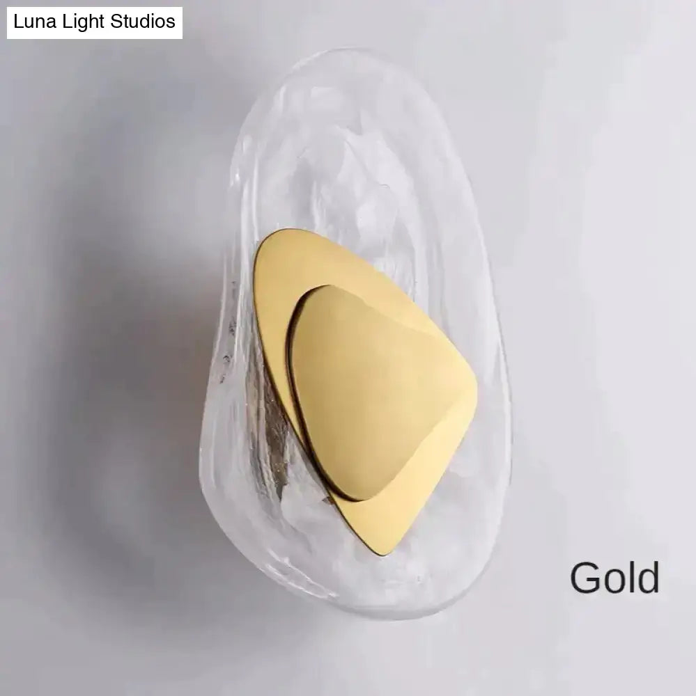 Modern creative minimalist glass wall lamp for bedroom bedside lighting