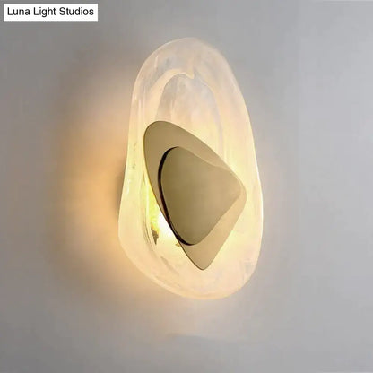 Modern creative minimalist glass wall lamp for bedroom bedside lighting