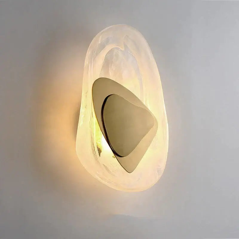 Modern creative minimalist glass wall lamp for bedroom bedside lighting