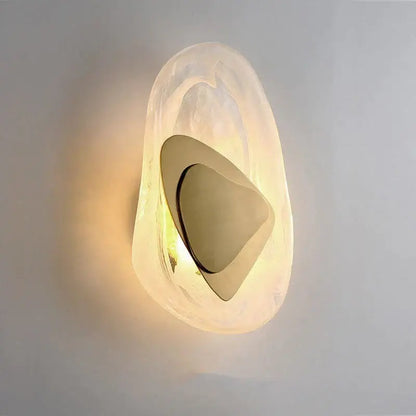 Modern creative minimalist glass wall lamp for bedroom bedside lighting
