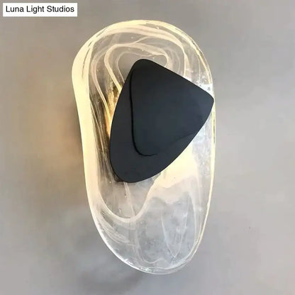 Modern creative minimalist glass wall lamp for bedroom bedside lighting