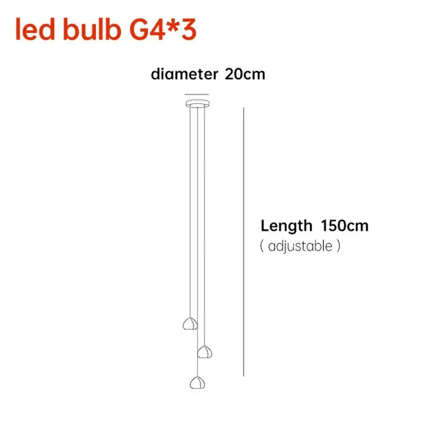 Modern crystal ball nordic led chandelier staircase pendant light