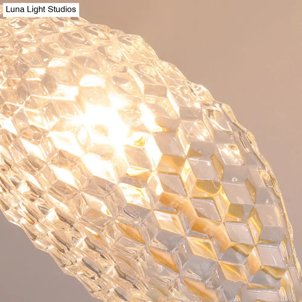 DecorBites™ Modern Crystal Beveled Shade Wall Sconce Light - Elegant Brass 1-Light Fixture for Hallway
