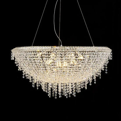Modern crystal bird nest chandelier dining room pendant light