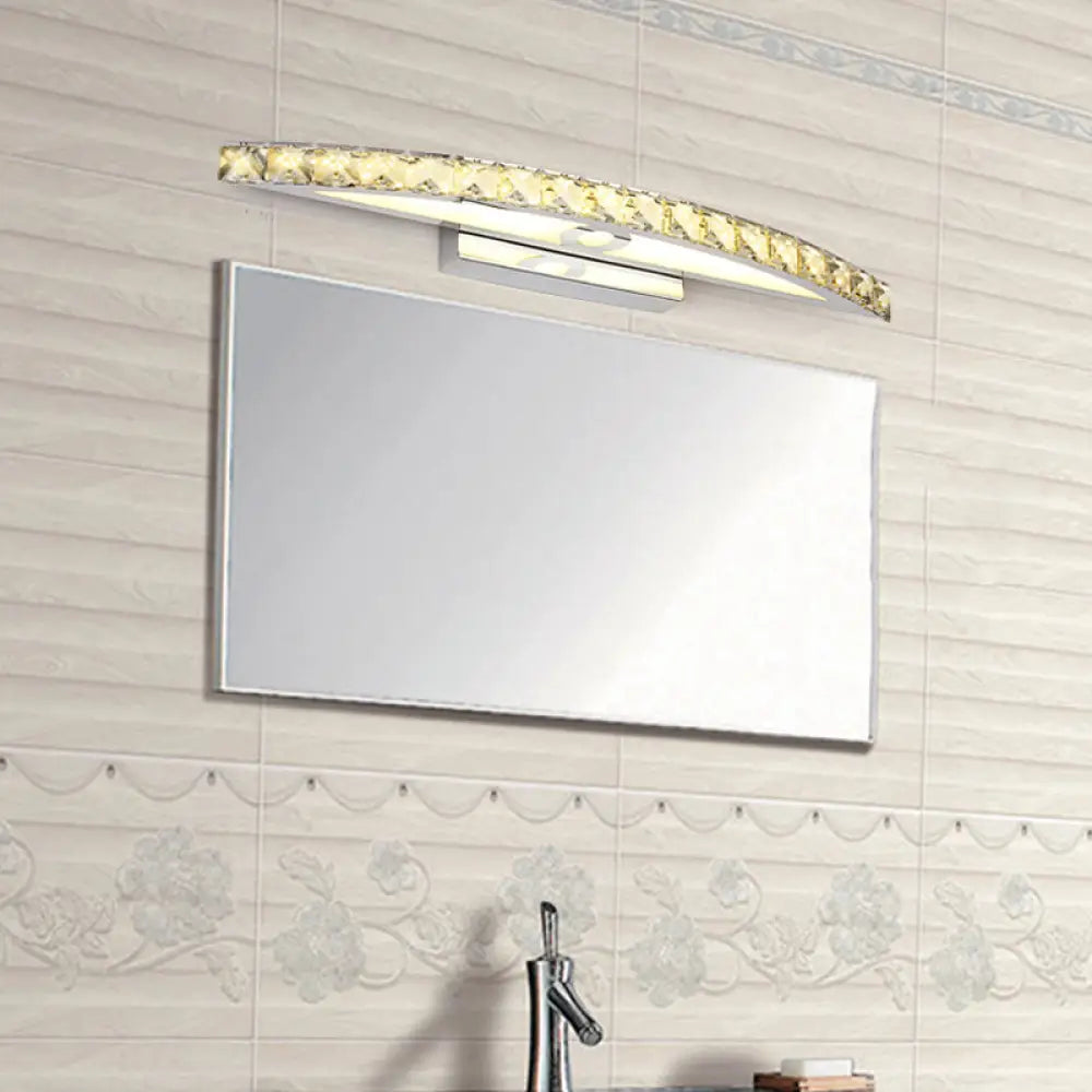 DecorBites™ Modern Crystal Bow Wall Sconce in Clear/Champagne, 17-27.5" Wide