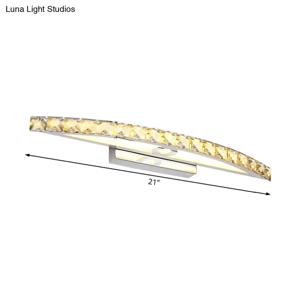 DecorBites™ Modern Crystal Bow Wall Sconce in Clear/Champagne, 17-27.5" Wide