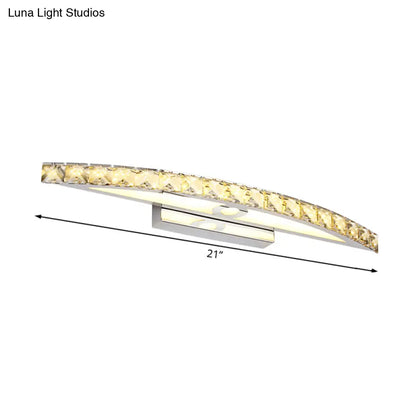 DecorBites™ Modern Crystal Bow Wall Sconce in Clear/Champagne, 17-27.5" Wide