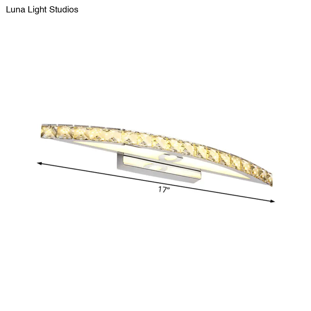 DecorBites™ Modern Crystal Bow Wall Sconce in Clear/Champagne, 17-27.5" Wide