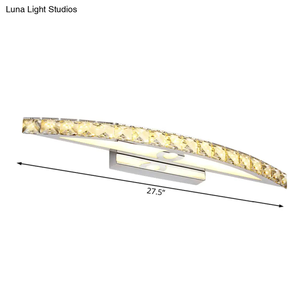 DecorBites™ Modern Crystal Bow Wall Sconce in Clear/Champagne, 17-27.5" Wide