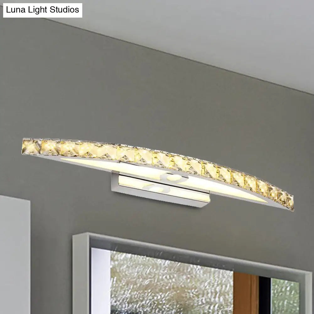 DecorBites™ Modern Crystal Bow Wall Sconce in Clear/Champagne, 17-27.5" Wide