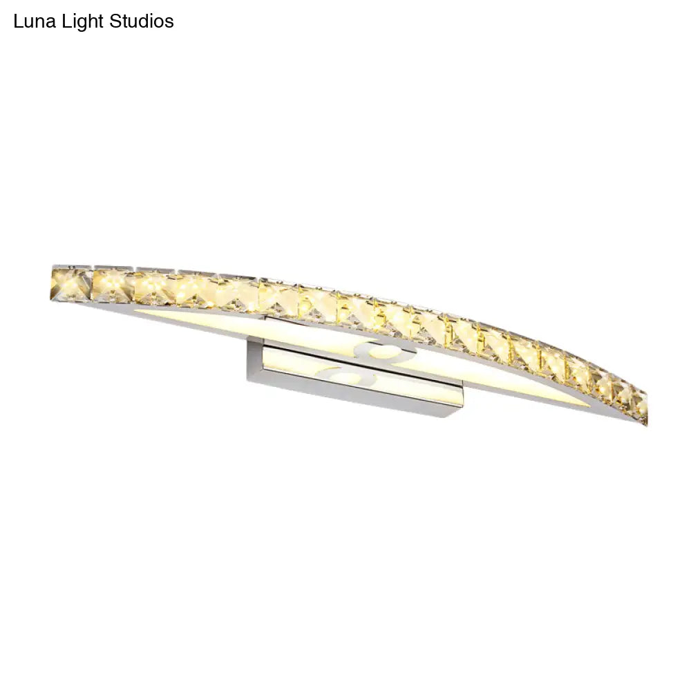 DecorBites™ Modern Crystal Bow Wall Sconce in Clear/Champagne, 17-27.5" Wide
