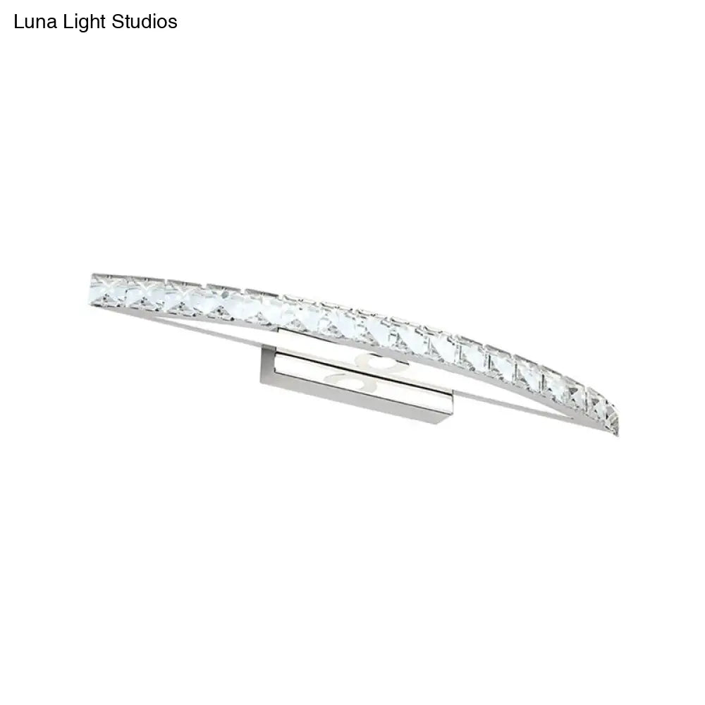 DecorBites™ Modern Crystal Bow Wall Sconce in Clear/Champagne, 17-27.5" Wide