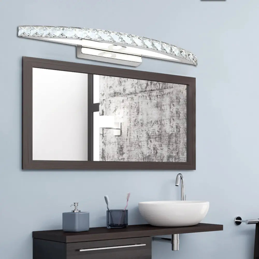 DecorBites™ Modern Crystal Bow Wall Sconce in Clear/Champagne, 17-27.5" Wide