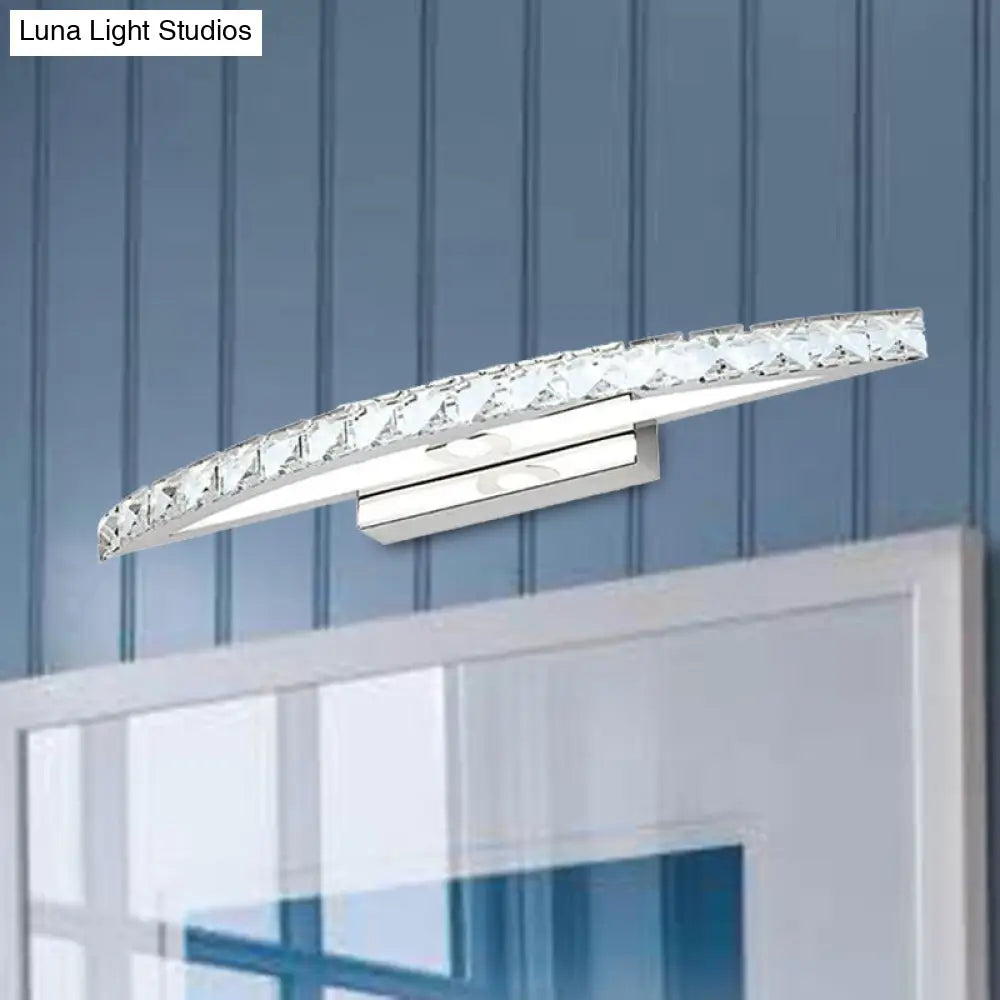 DecorBites™ Modern Crystal Bow Wall Sconce in Clear/Champagne, 17-27.5" Wide