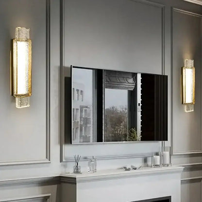 Modern crystal bubble wall lamp for bedroom luxury glass light