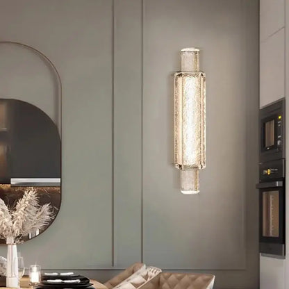 Modern crystal bubble wall lamp for bedroom luxury glass light