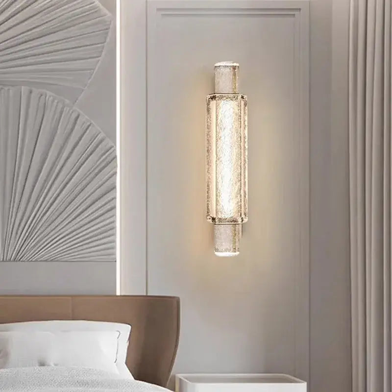 Modern crystal bubble wall lamp for bedroom luxury glass light