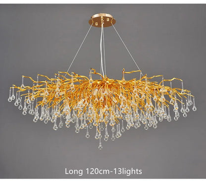 DecorBites™ Modern Crystal Chandelier for Living Room or Bedroom