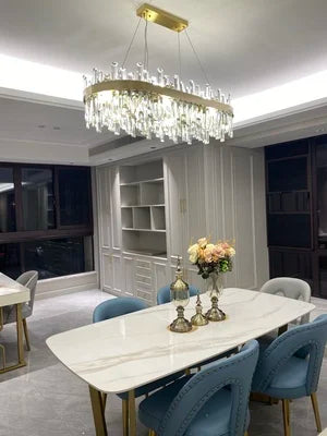 DecorBites™ Modern Crystal Chandelier Lighting for Dining Room