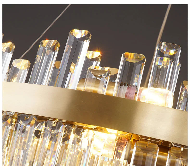 DecorBites™ Modern Crystal Chandelier Lighting for Dining Room