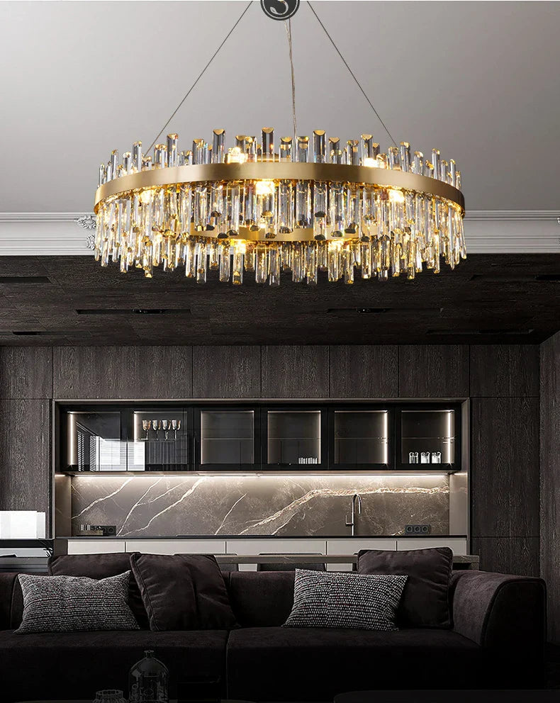 DecorBites™ Modern Crystal Chandelier Lighting for Dining Room