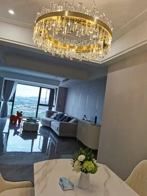 DecorBites™ Modern Crystal Chandelier Lighting for Dining Room
