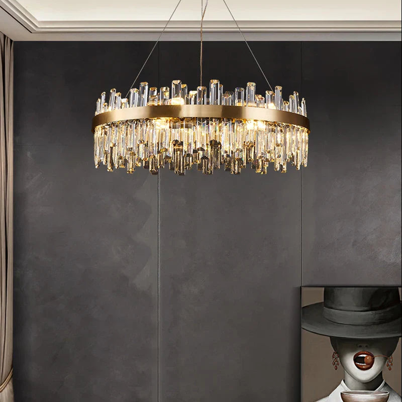 DecorBites™ Modern Crystal Chandelier Lighting for Dining Room