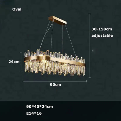 DecorBites™ Modern Crystal Chandelier Lighting for Dining Room