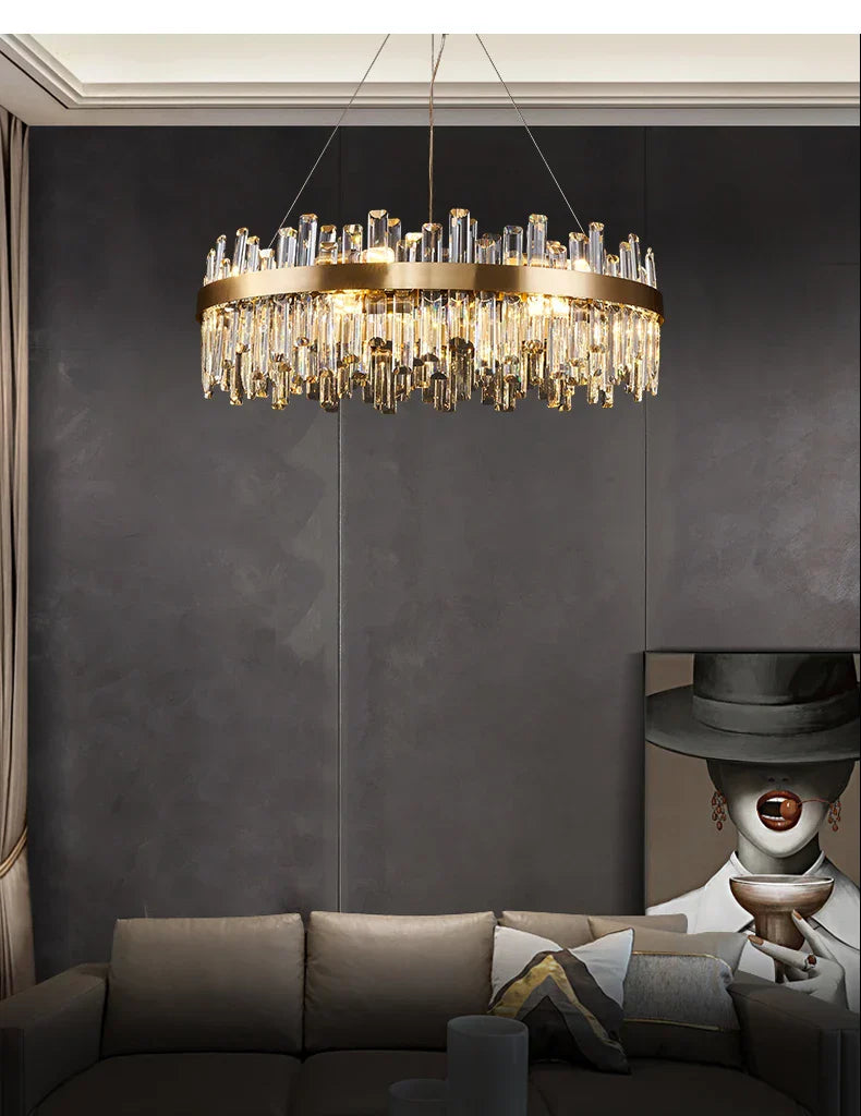 DecorBites™ Modern Crystal Chandelier Lighting for Dining Room