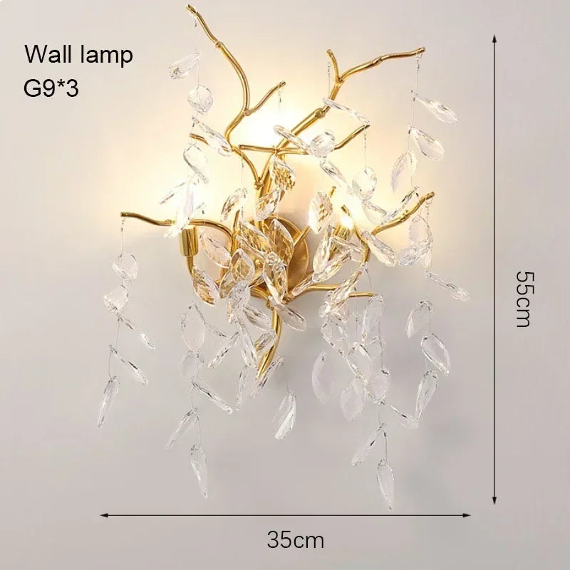 DecorBites™ Modern Crystal Chandelier with LED Lighting