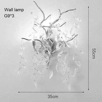DecorBites™ Modern Crystal Chandelier with LED Lighting