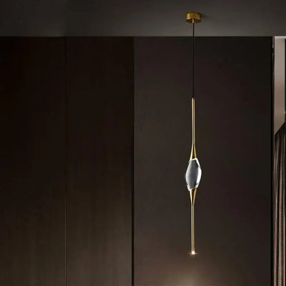 Modern crystal copper wall sconce dining room warm led light