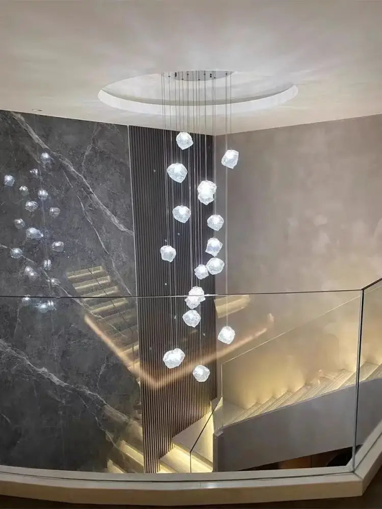 Modern crystal cube chandelier pendant lights for dining room