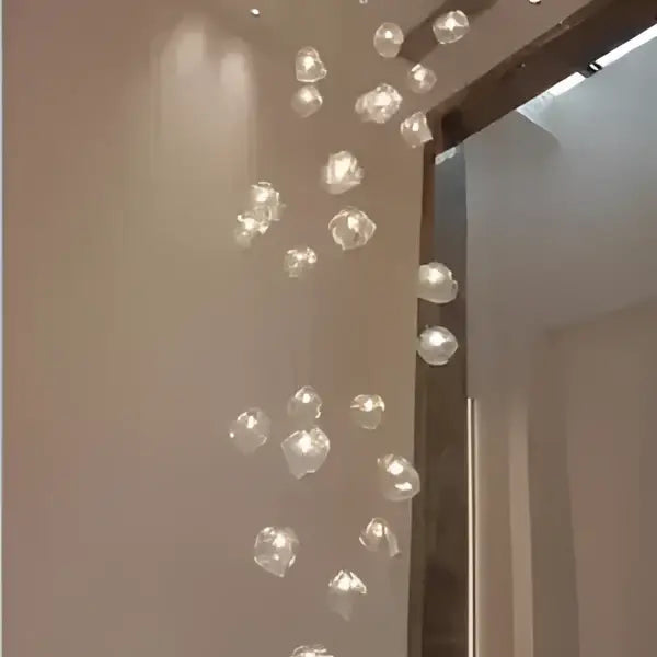 Modern crystal cube chandelier pendant lights for dining room