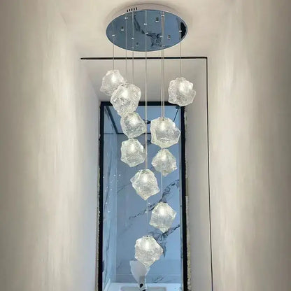 Modern crystal cube chandelier pendant lights for dining room