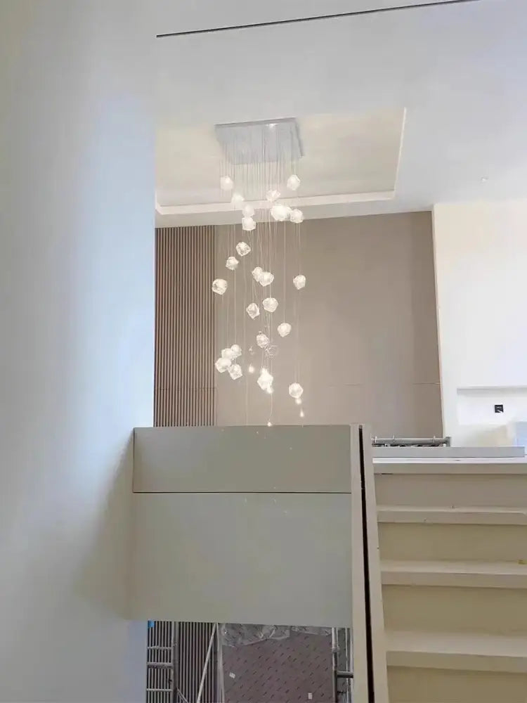 Modern crystal cube chandelier pendant lights for dining room