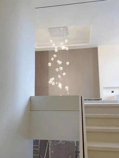 Modern crystal cube chandelier pendant lights for dining room